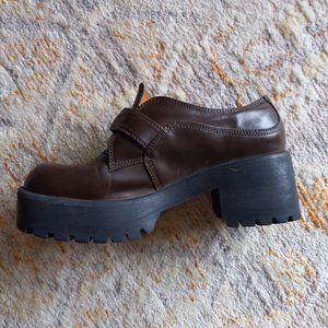 Y2K Mudd Chunky Platform Buckle Loafers